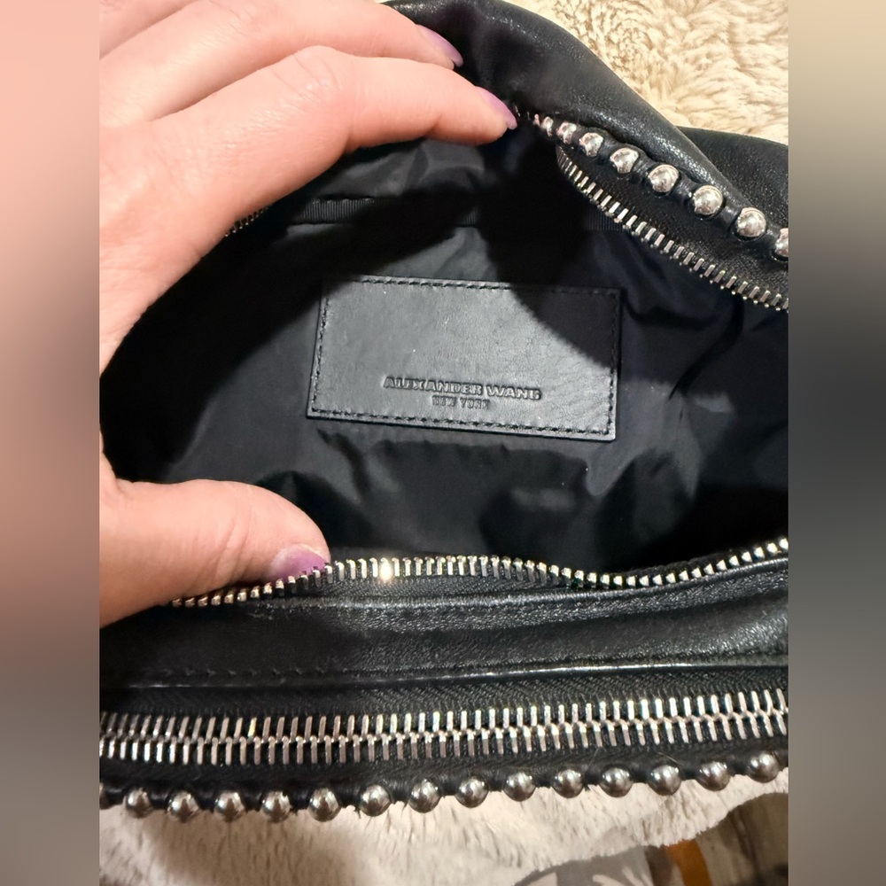 Alexander Wang Studded Black Bum Bag - Picture 5 of 10
